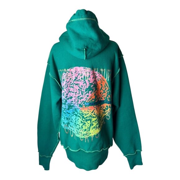 Advisory Board‎ Crystals Abc Guess Union Men Small Green Planet Saving Hoodie - Picture 2 of 15